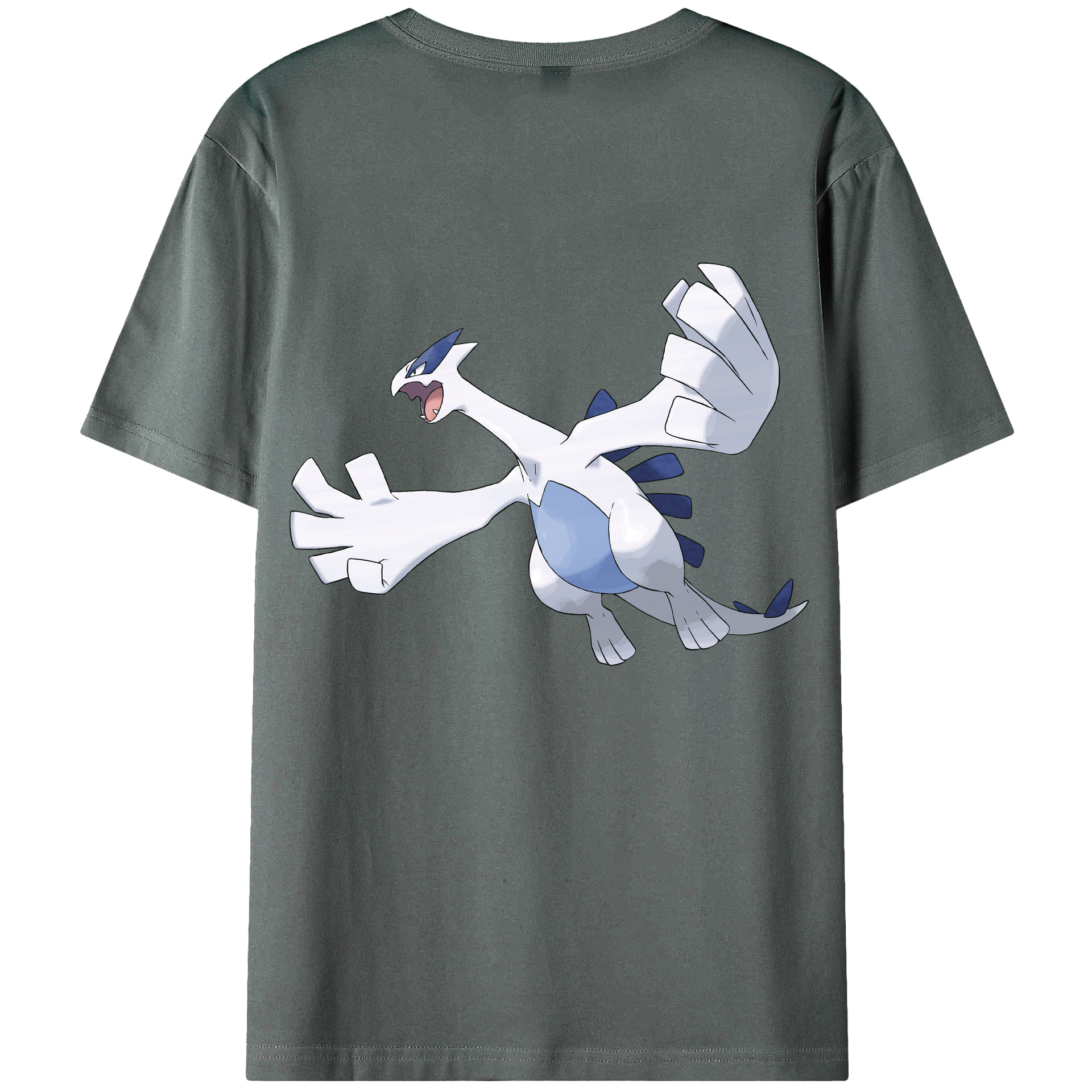 （画像用） ポケットモンスター Pokémon 綿100％ メンズ半袖Tシャツ（バックプリント） 通気性